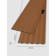 Ceiling and wall panels WPC W155x7 - Wood